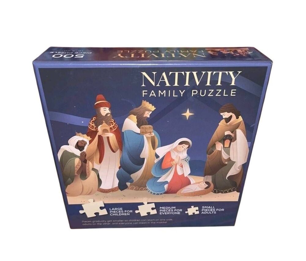 Deseret Book Nativity Family Puzzle 500 Piece New Sealed Christmas Holiday